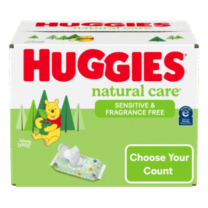 Huggies Natural Care Sensitive Baby Wipes (Options Available)