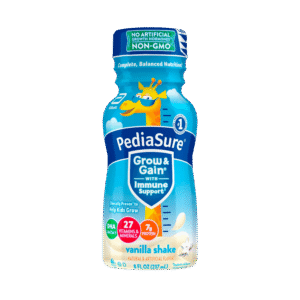 PediaSure Grow & Gain with Immune Support, Kids Protein Shake, 27 Vitamins and Minerals, 7g Protein, Helps Kids Catch Up On Growth, Non-GMO, Gluten-Free, Vanilla 8-fl-oz Bottle, 24 Count